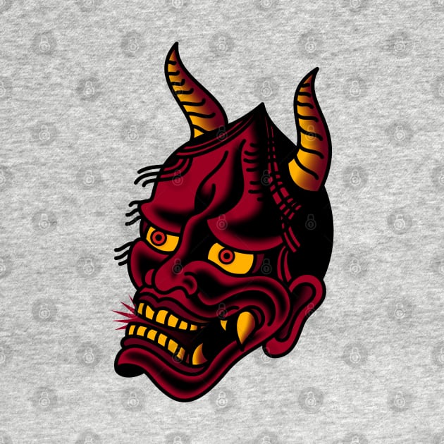 OldSalt American Traditional Hannya Demon Oni Mask by OldSalt